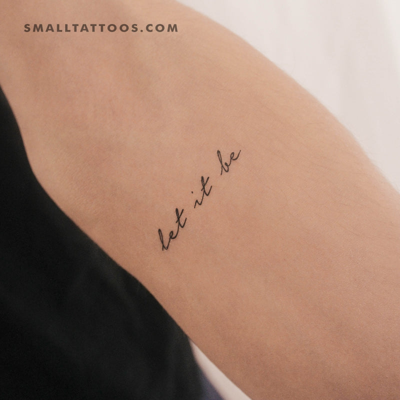 Let It Be Temporary Tattoo (Set of 3)