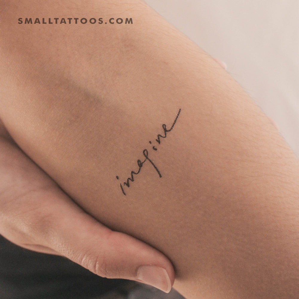 Tatuaje temporal «Imagine» (juego de 3)