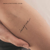 'Imagine' Temporary Tattoo (Set of 3)