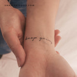 Keep Going Temporary Tattoo (Set of 3)