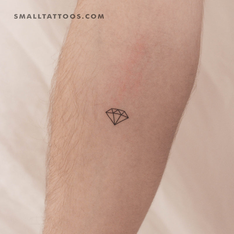 Minimalist Diamond Temporary Tattoo (Set of 3)