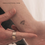 Minimalist Diamond Temporary Tattoo (Set of 3)