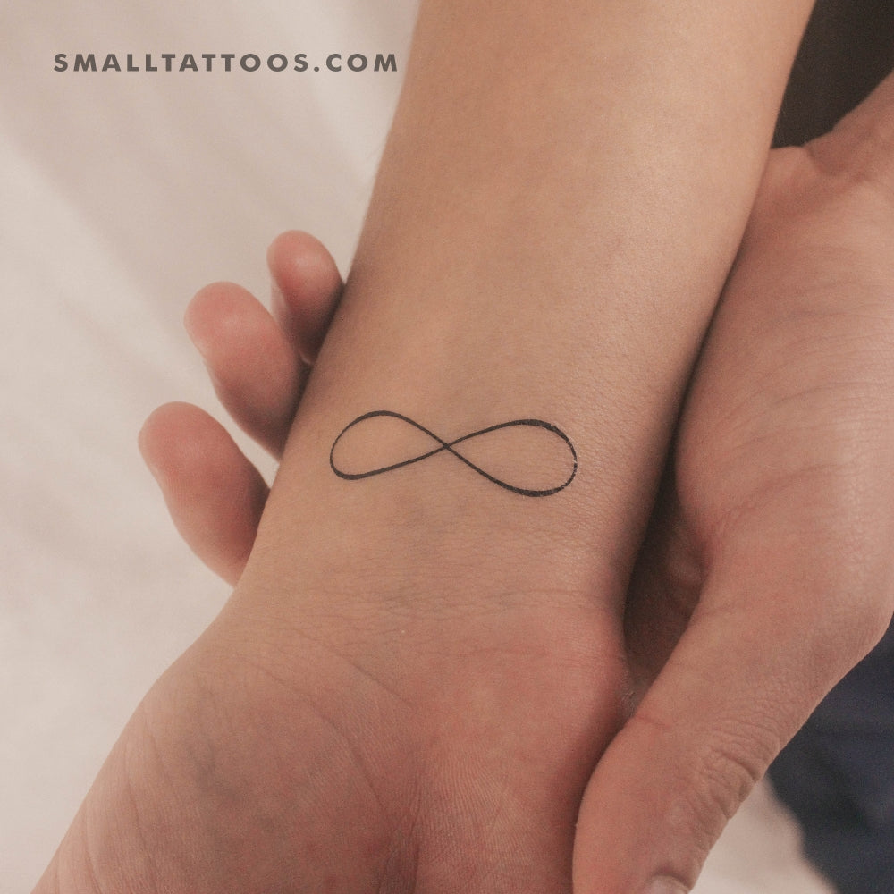 Infinity Small Simple Wrist Infinity Henna Tattoos Inkbox Temporary Tattoos,