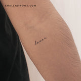 'Lover' Temporary Tattoo