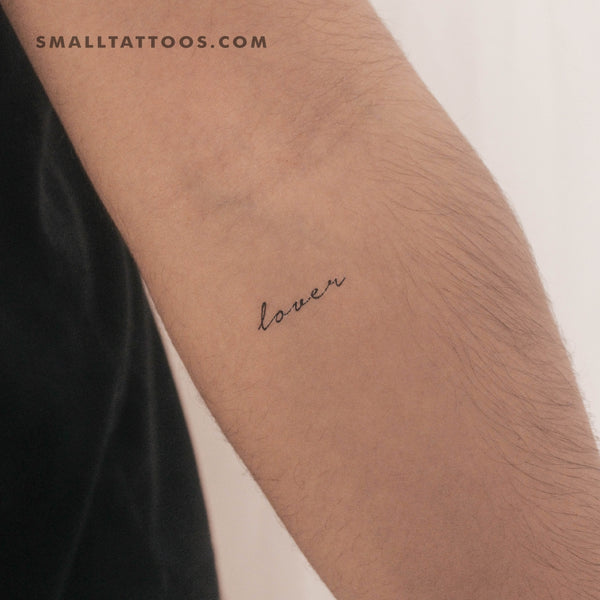 'Lover' Temporary Tattoo