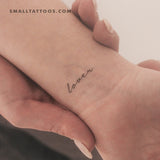 'Lover' Temporary Tattoo