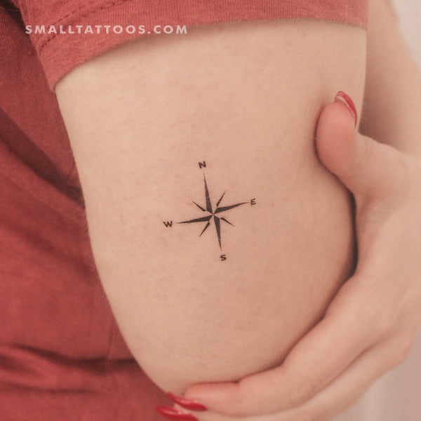 Compass Temporary Tattoo (Set of 3)