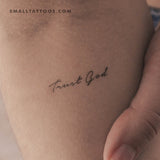 Trust God Temporary Tattoo (Set of 3)