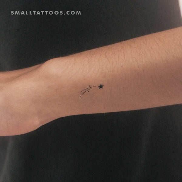 Small Shooting Star Temporary Tattoo (Set of 3)