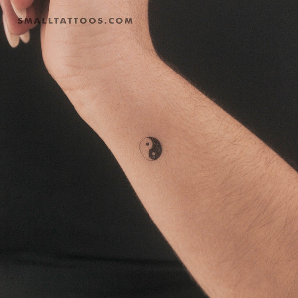 Small Yin Yang Temporary Tattoo (Set of 3)