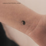 Small Yin Yang Temporary Tattoo (Set of 3)