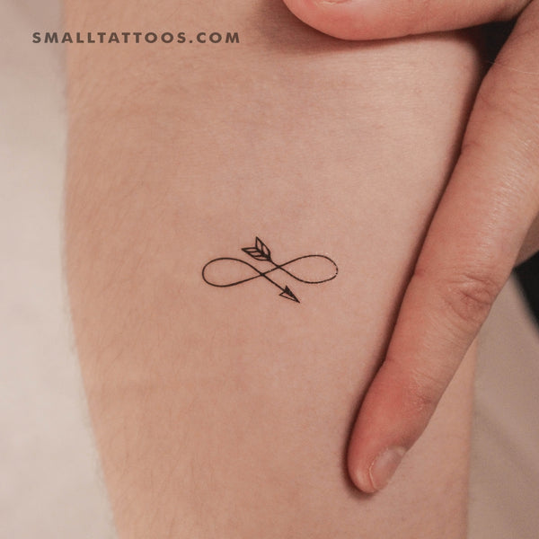 Small Infinity Arrow Temporary Tattoo (Set of 3)