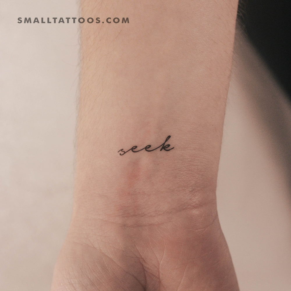 Tatuaje temporal "Buscar" (juego de 3)
