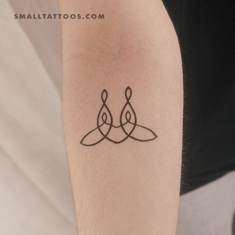 Tatuaje temporal del símbolo de unidad familiar (juego de 3)