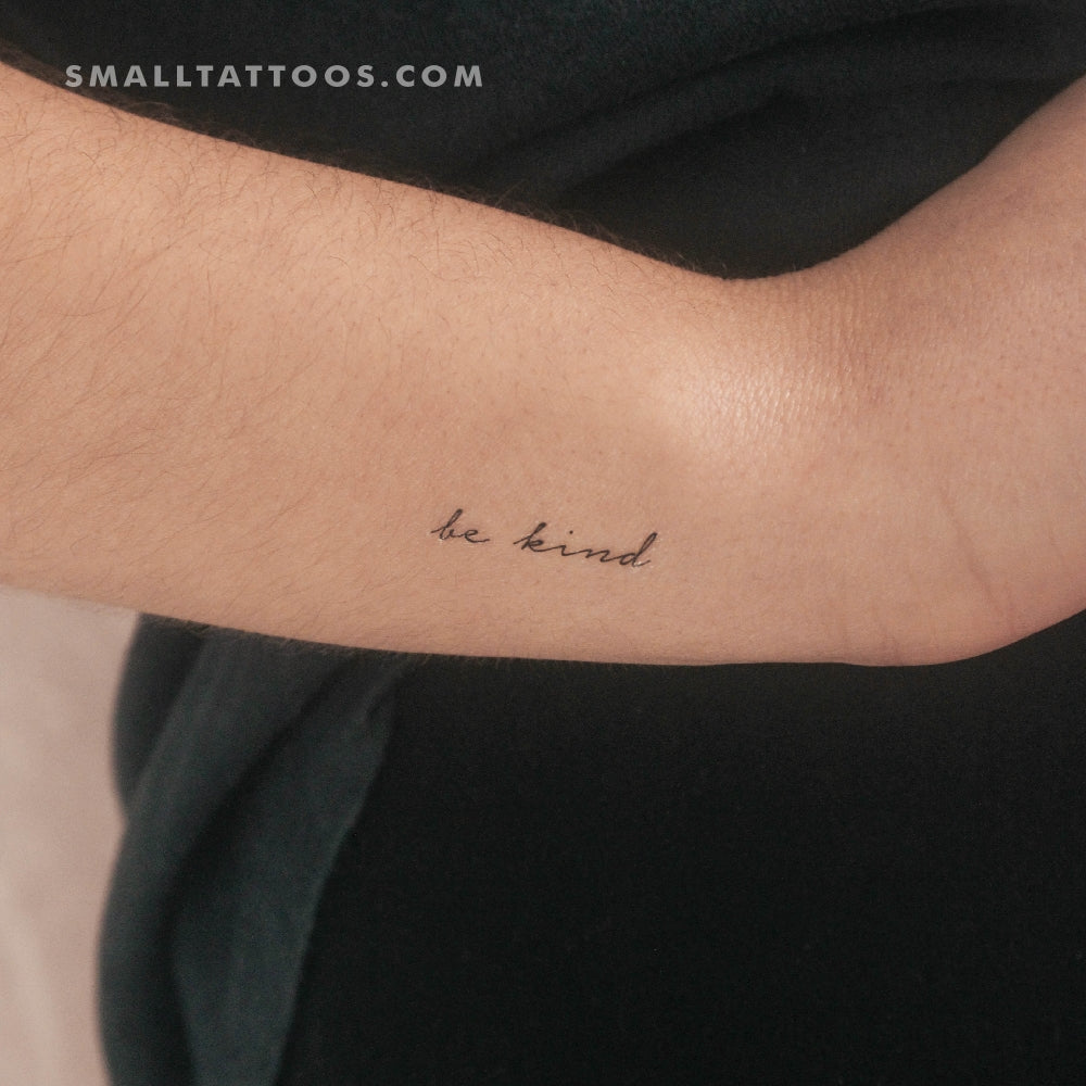 Tatuaje temporal "Sé amable" (juego de 3)
