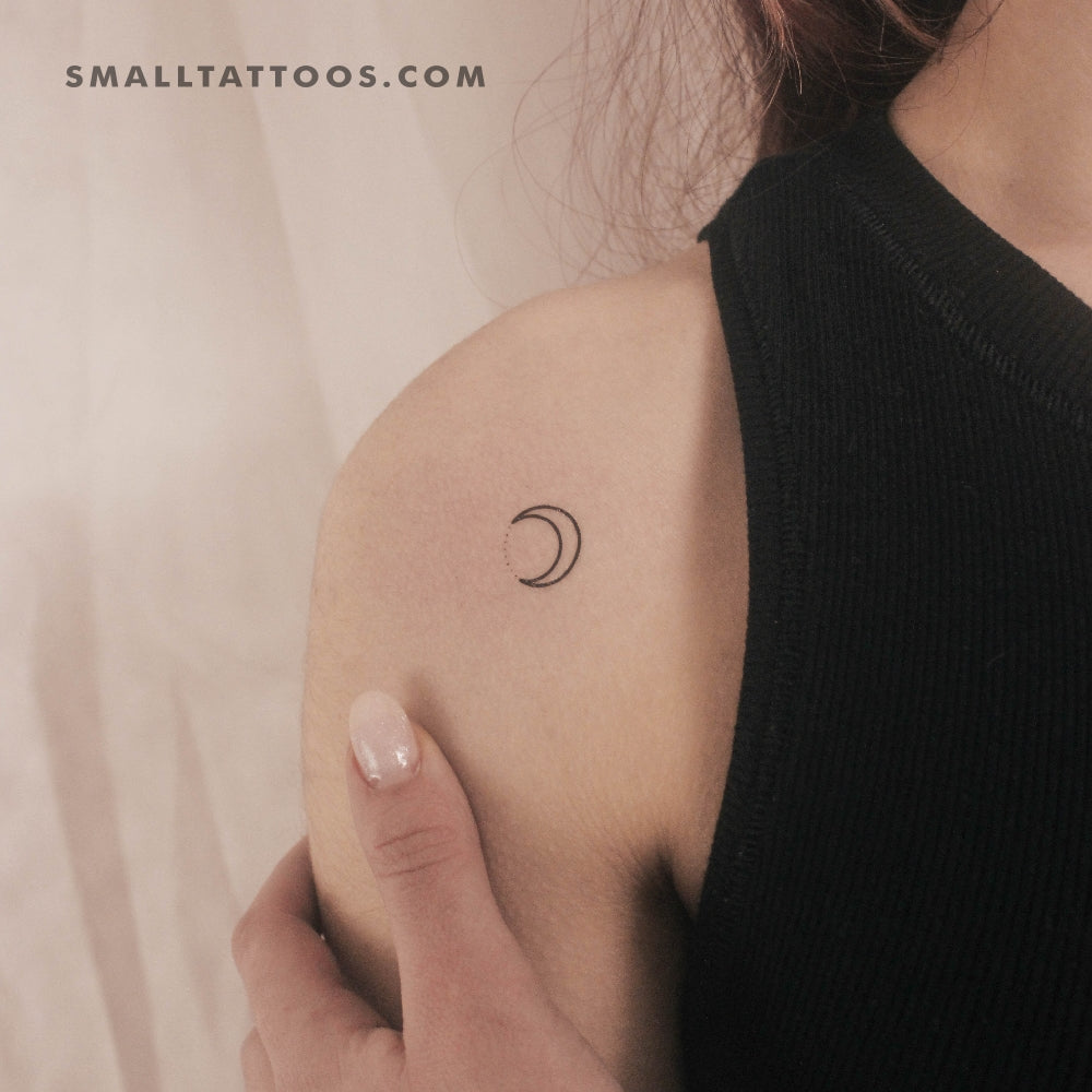 Crescent and Star Dots Temporary Tattoo (Set of 3)