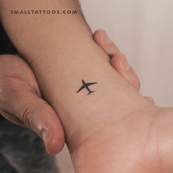 Small Airplane Temporary Tattoo (Set of 3)