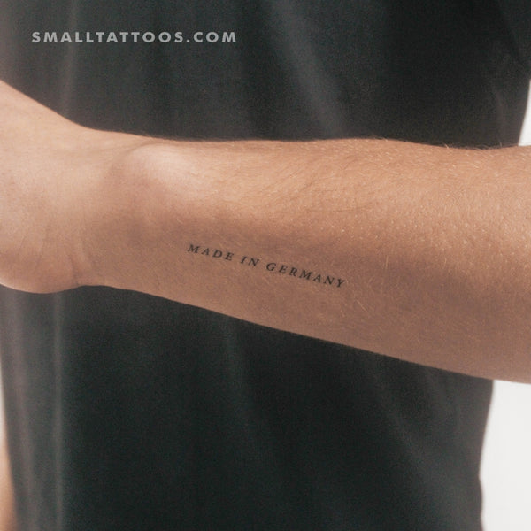 Made In Germany Temporary Tattoo - Set of 3