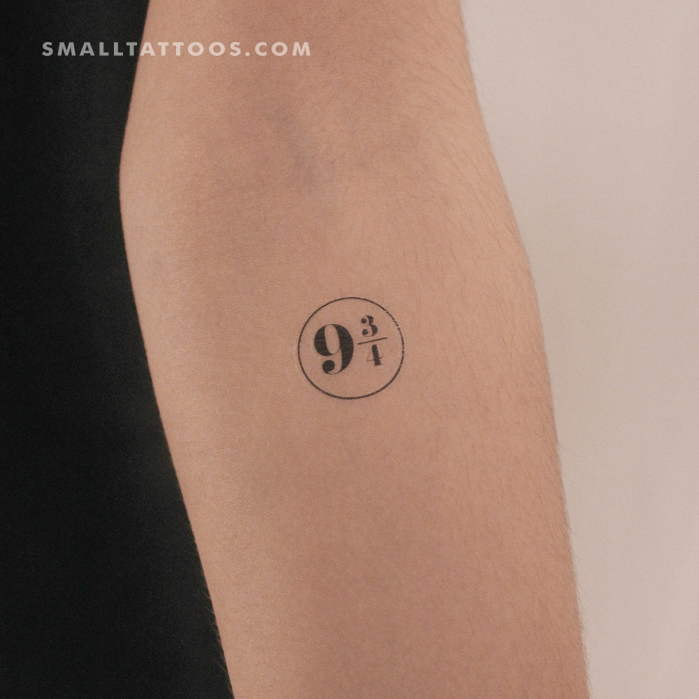 Platform Nine and Three-Quarters Temporary Tattoo (Set of 3)