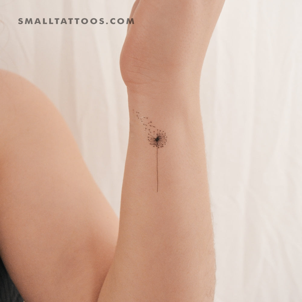 Dandelion Blowing Temporary Tattoo (Set of 3)