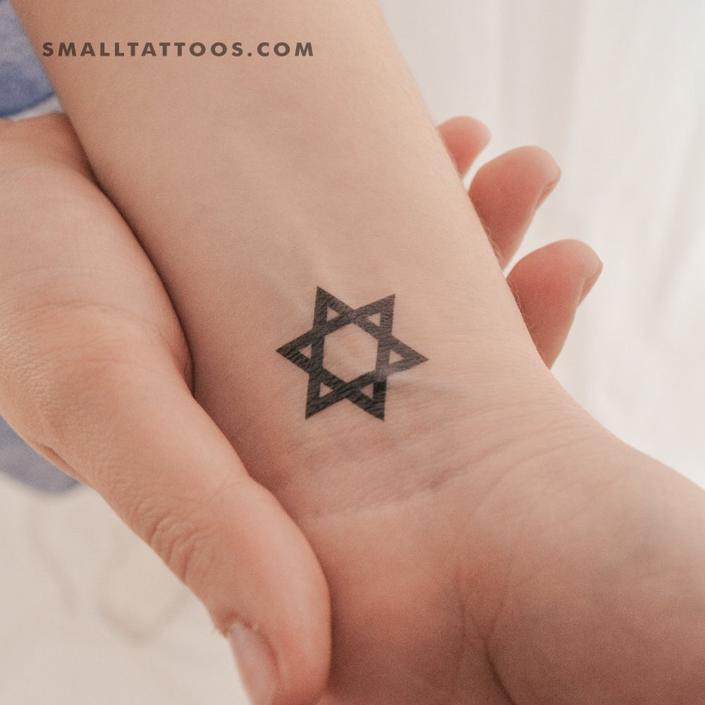 Tatuaje temporal de la estrella de David (juego de 3)