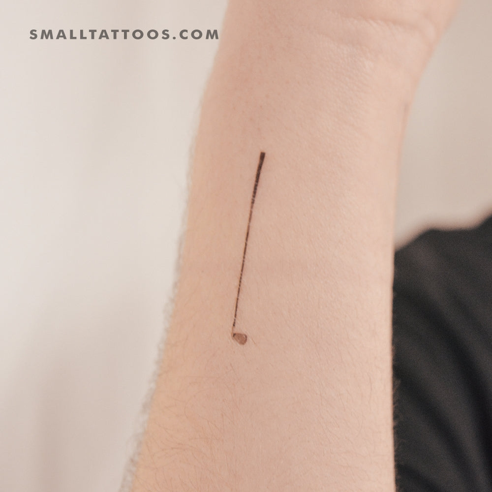 Golf Club Temporary Tattoo (Set of 3)