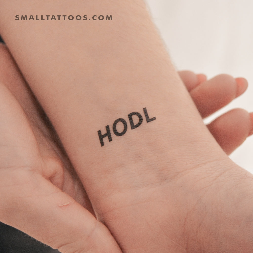 Tatuaje temporal HODL (juego de 3)
