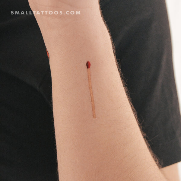 Matchstick Temporary Tattoo (Set of 3)