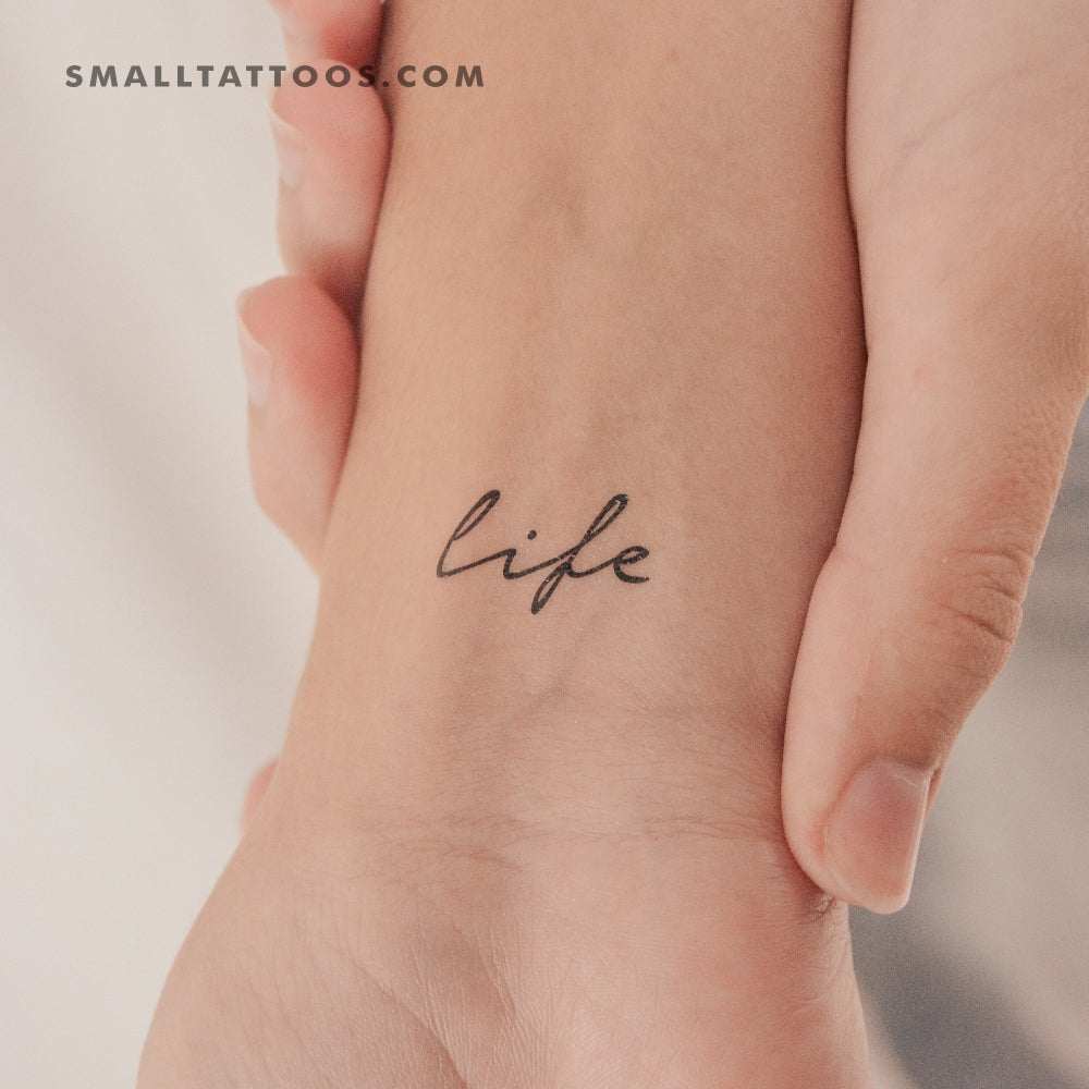 Life Temporary Tattoo (Set of 3)