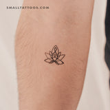 Motherhood Lotus Temporary Tattoo - Set of 3