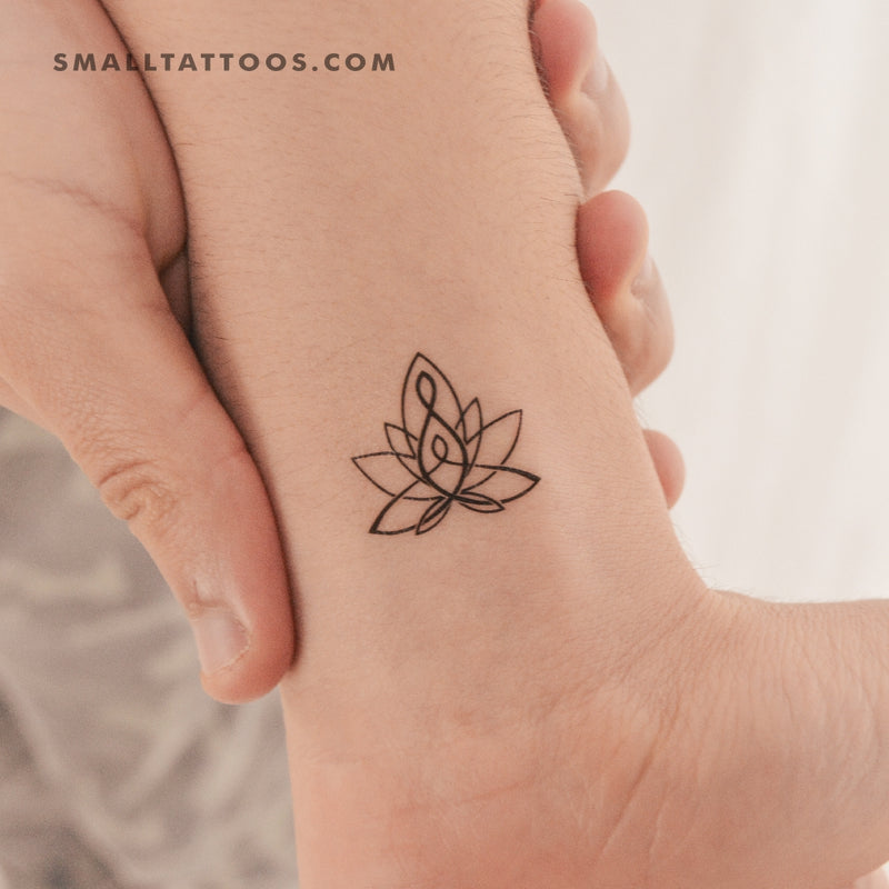 Motherhood Lotus Temporary Tattoo - Set of 3