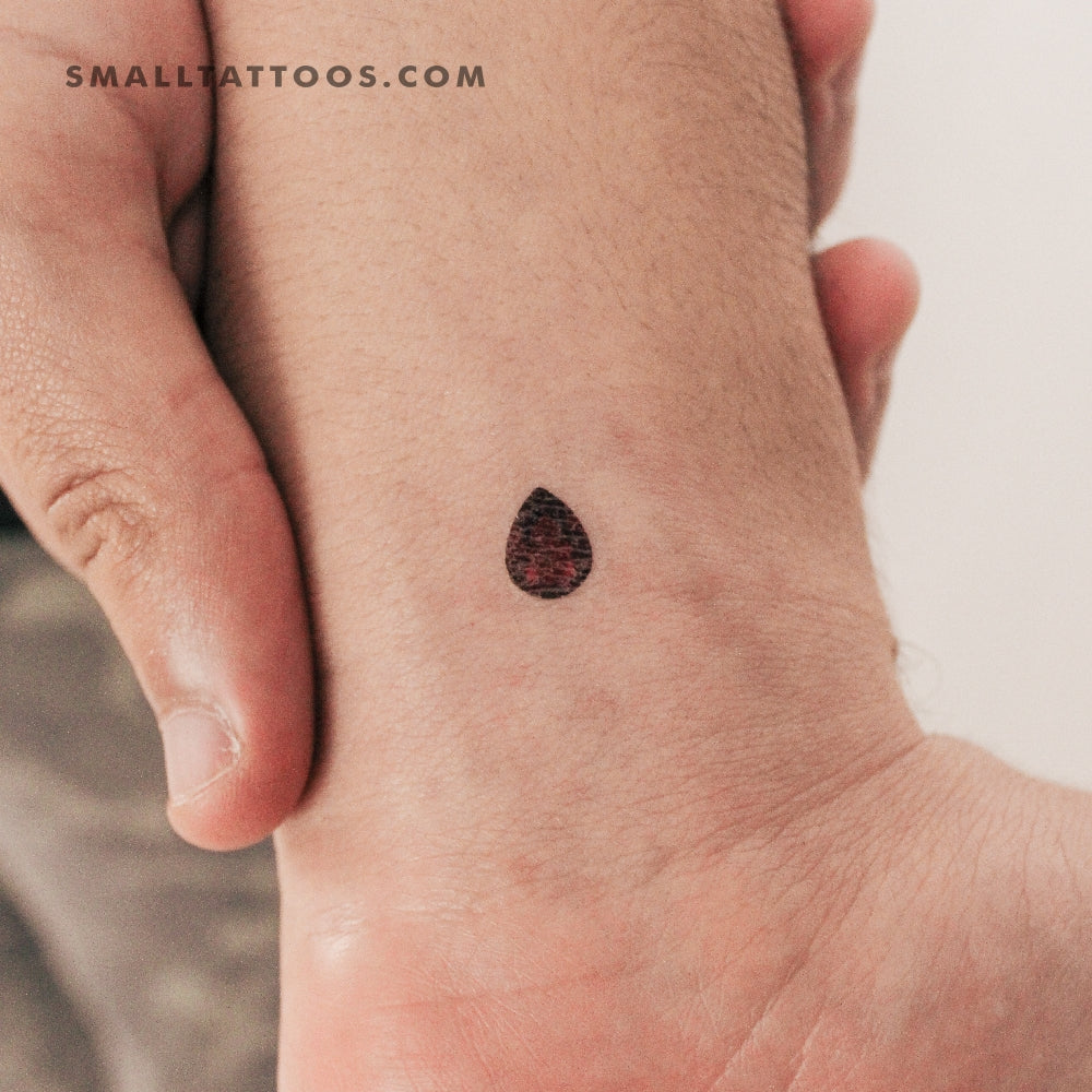 Tatuaje temporal de rubí (juego de 3)