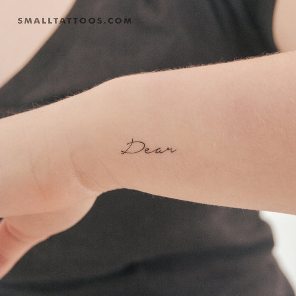 Dear Temporary Tattoo (Set of 3)