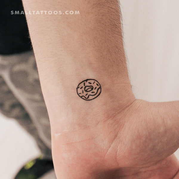 Donut Temporary Tattoo (Set of 3)
