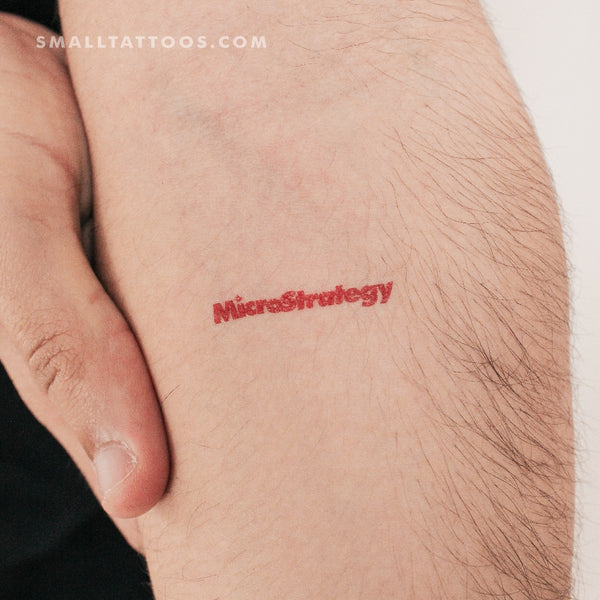 MicroStrategy Temporary Tattoo (Set of 3)