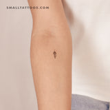 Small Unalome Temporary Tattoo (Set of 3)