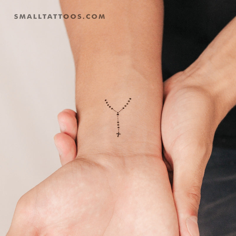 Rosary Temporary Tattoo (Set of 3)