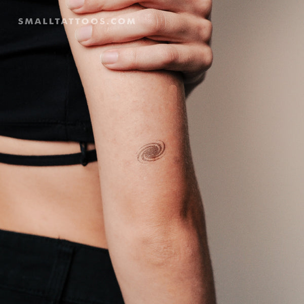 Galaxy Spiral Temporary Tattoo (Set of 3)