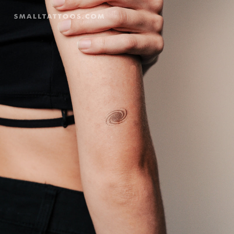 Galaxy Spiral Temporary Tattoo (Set of 3)