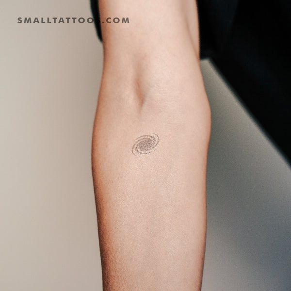 Galaxy Spiral Temporary Tattoo (Set of 3)