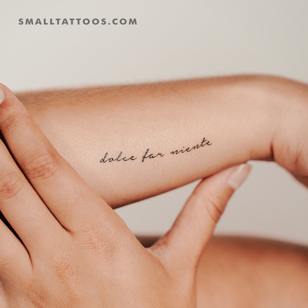 Dolce Far Niente Temporary Tattoo (Set of 3)