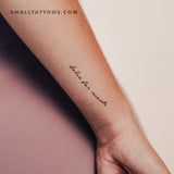 Dolce Far Niente Temporary Tattoo (Set of 3)