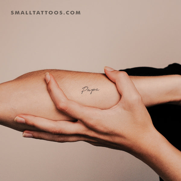 Papa Temporary Tattoo (Set of 3)