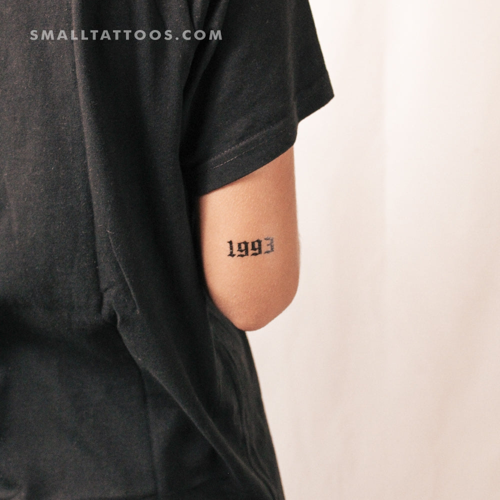 Tatuaje temporal gótico de 1993 (juego de 3)