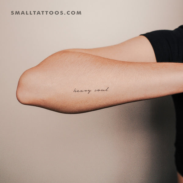 Heavy Soul Temporary Tattoo (Set of 3)