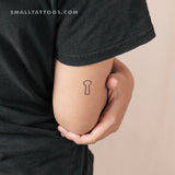 Keyhole Outline Temporary Tattoo (Set of 3)