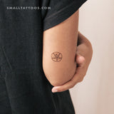 Small Sand Dollar Temporary Tattoo (Set of 3)