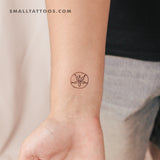 Small Sand Dollar Temporary Tattoo (Set of 3)