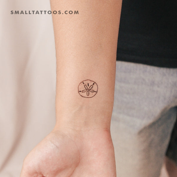 Small Sand Dollar Temporary Tattoo (Set of 3)