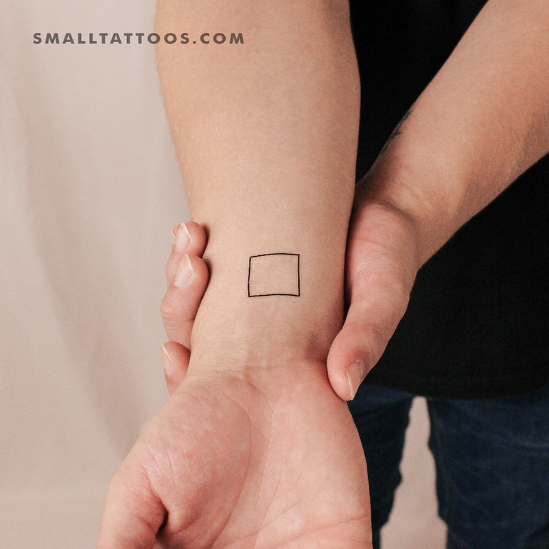 Square Temporary Tattoo (Set of 3)